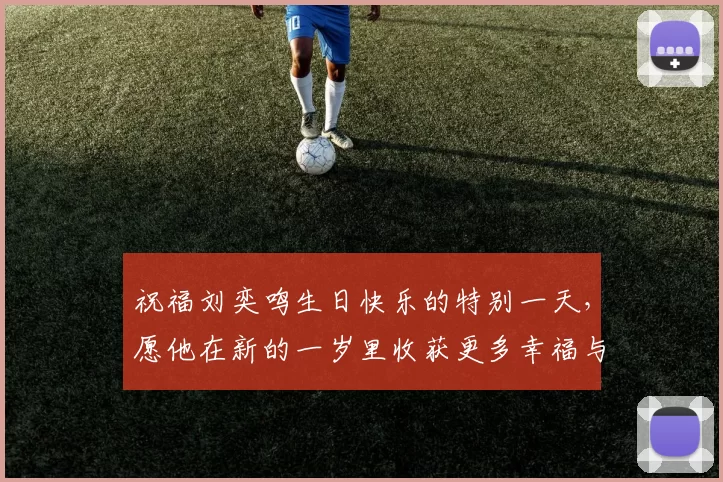 祝福刘奕鸣生日快乐的特别一天，愿他在新的一岁里收获更多幸福与成功